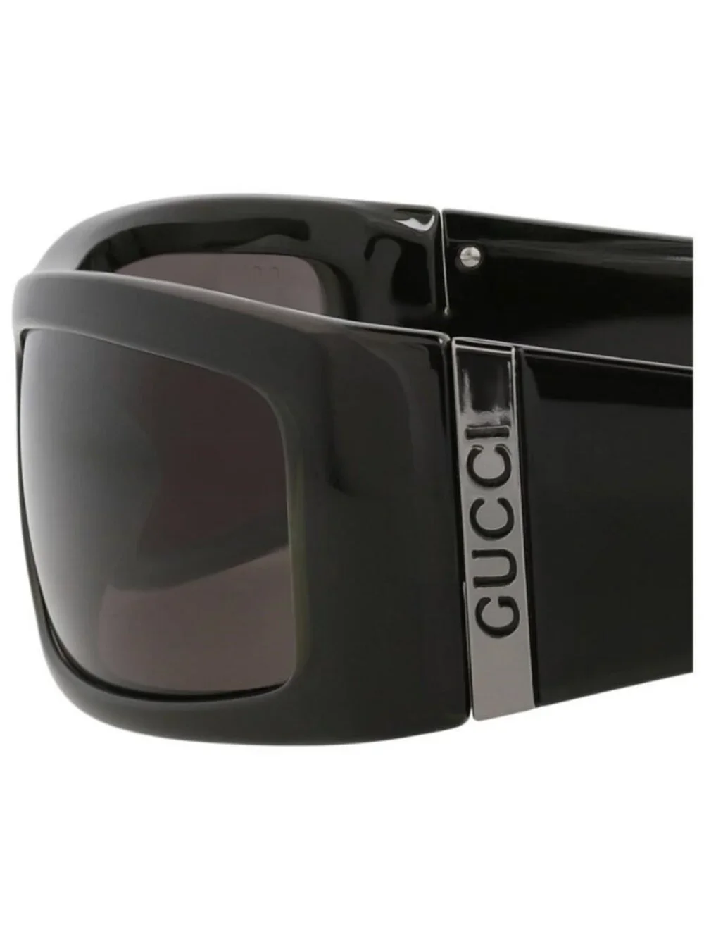 New Gucci Mens Shield/Wrap Green Green Grey Fashion Designer Sunglasses
